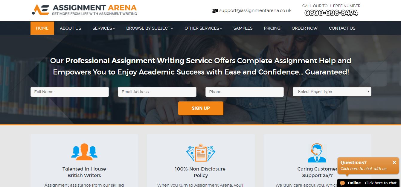 assignmentarena.co.uk review